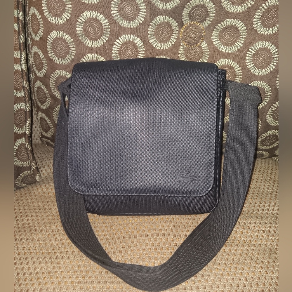 Lacoste Black Messenger Bag